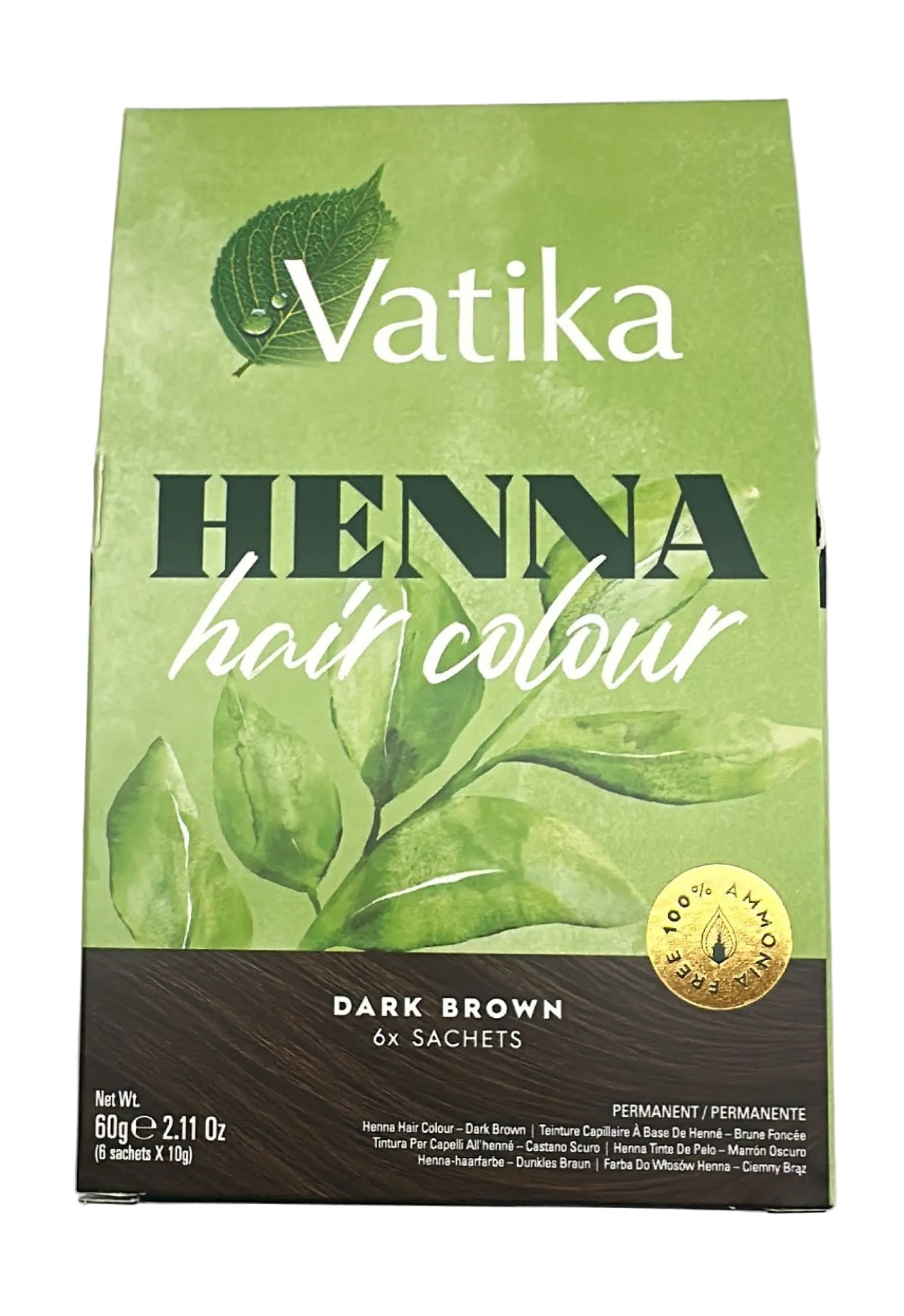 VATIKA HENNA HAIR COLOR DARK BROWN 60G
