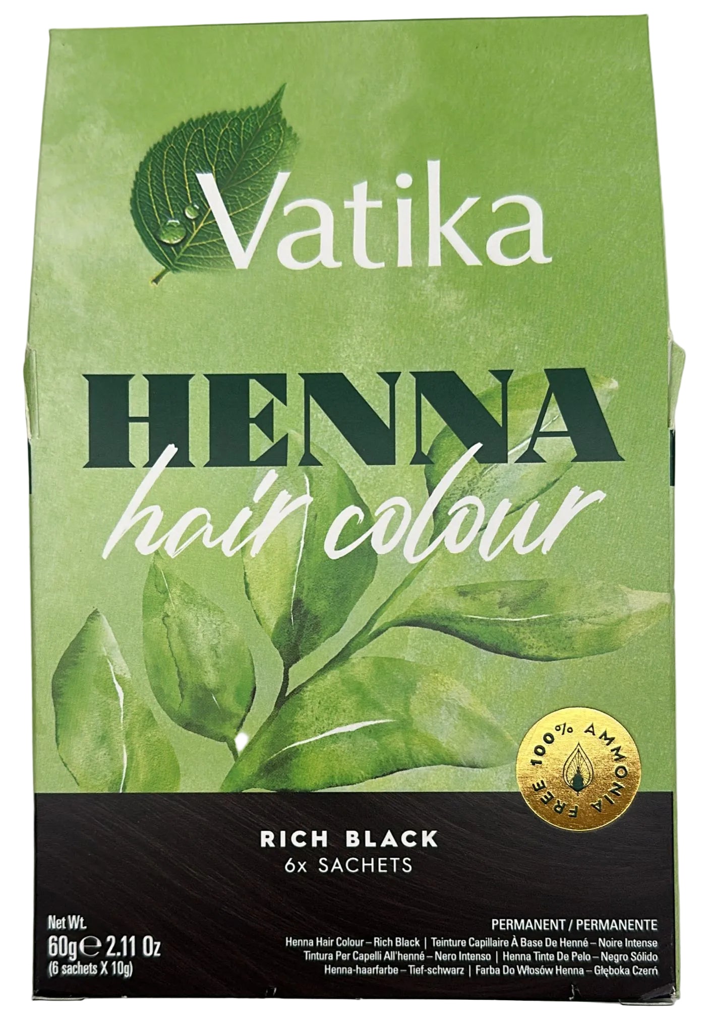 VATIKA HENNA HAIR COLOR RICH BLACK 60G