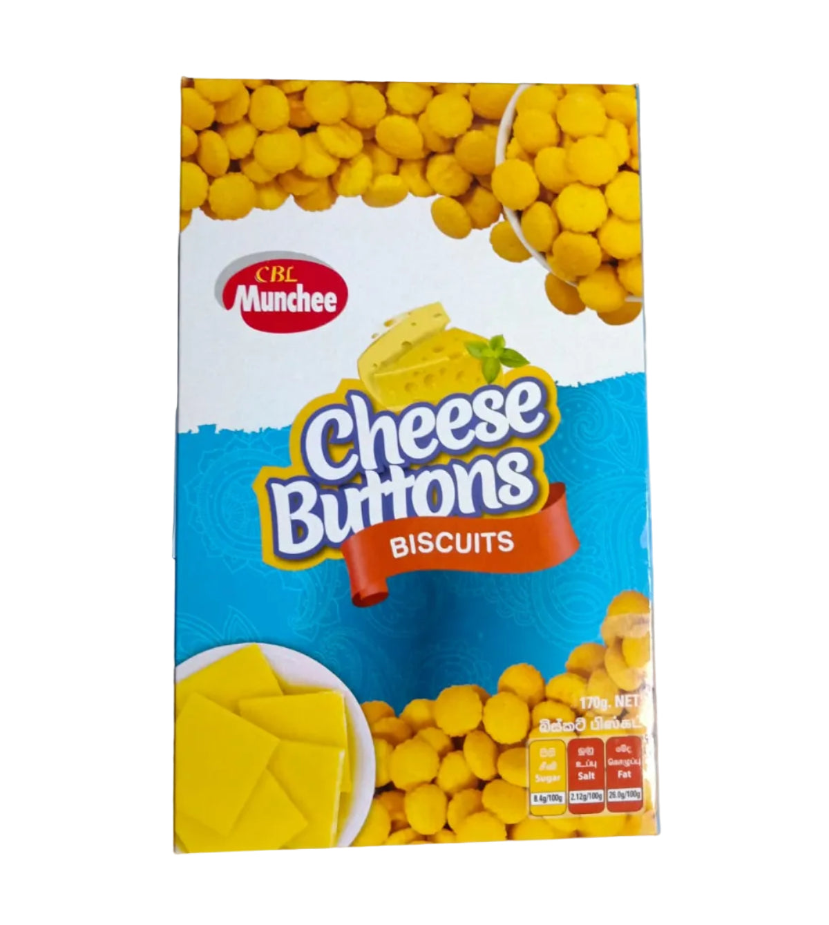 MUNCHEE CHEESE BUTTONS BOX 170G