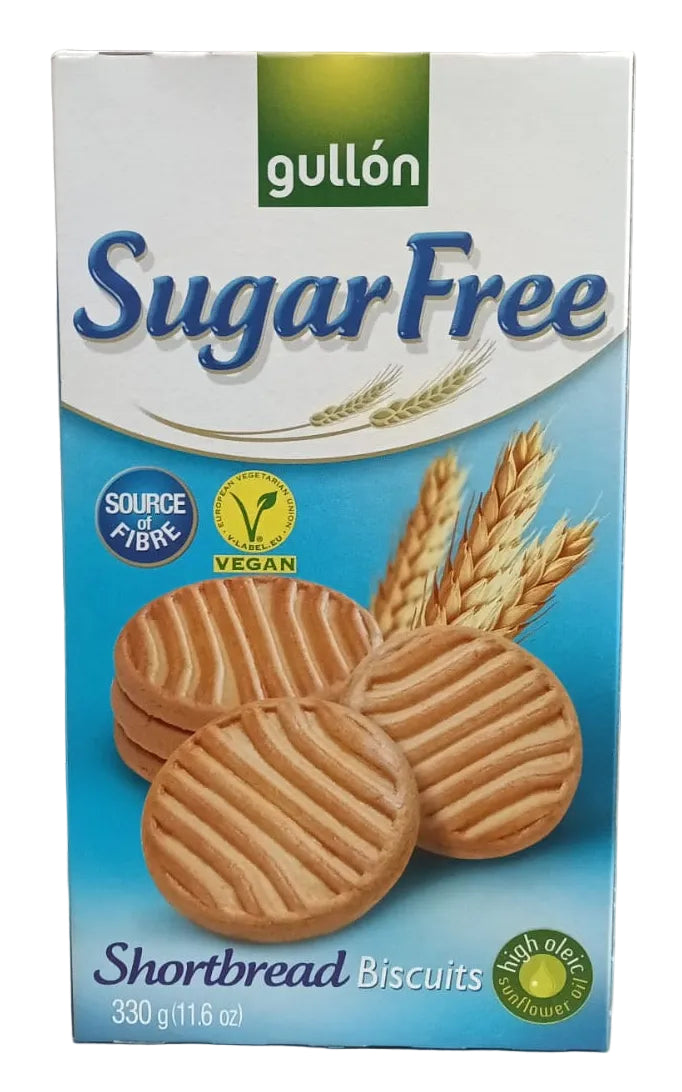 GULLON SHORTBREAD SUGAR FREE BISCUITS 330G