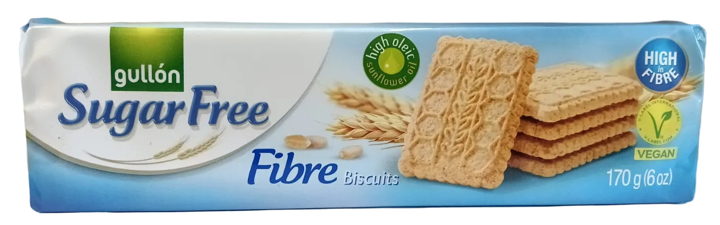 GULLON FIBER SUGAR FREE BISCUITS 170G