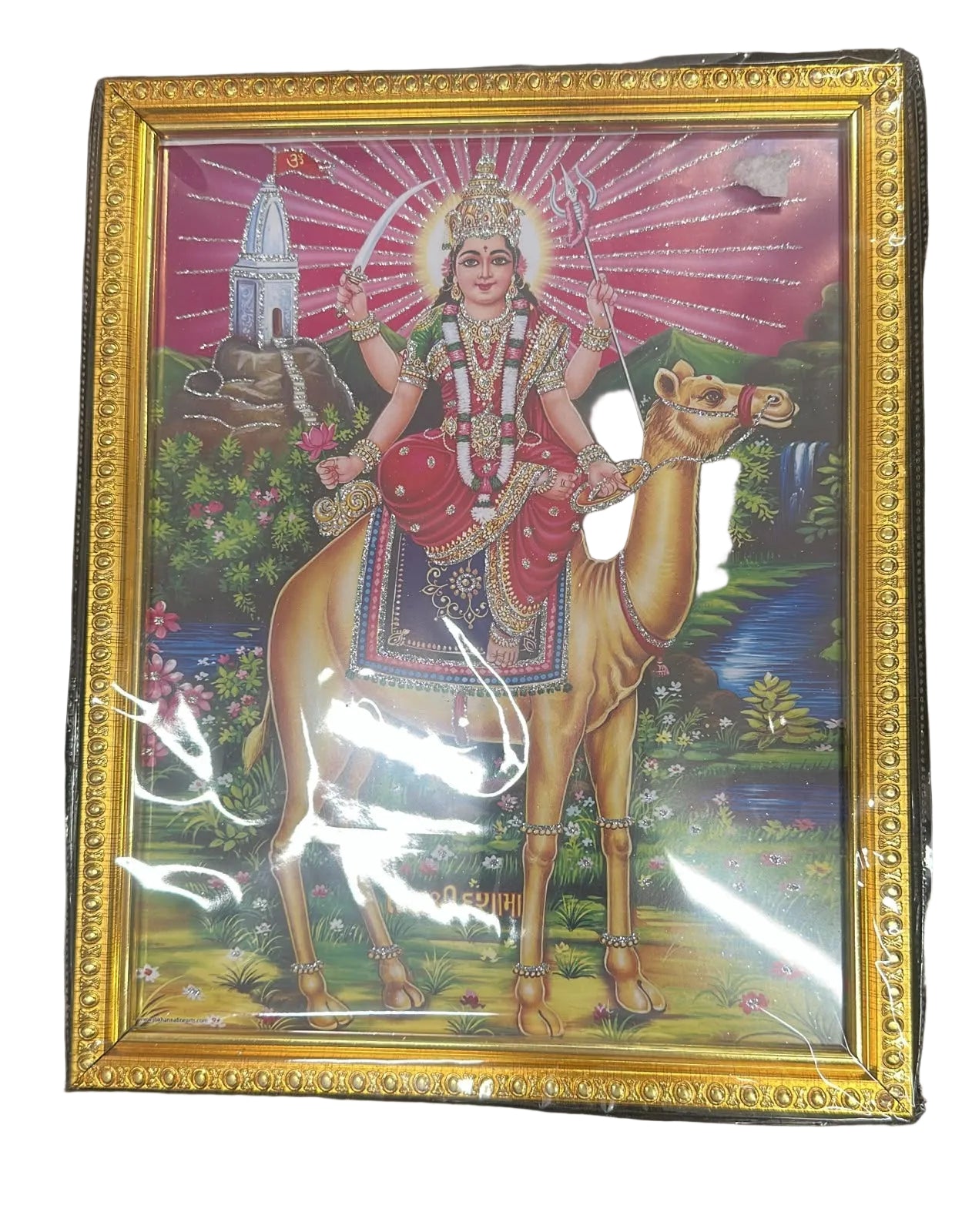 HINDU GOD PHOTO (DESK)  - DURGA MAA (5 INCH*3 INCH)