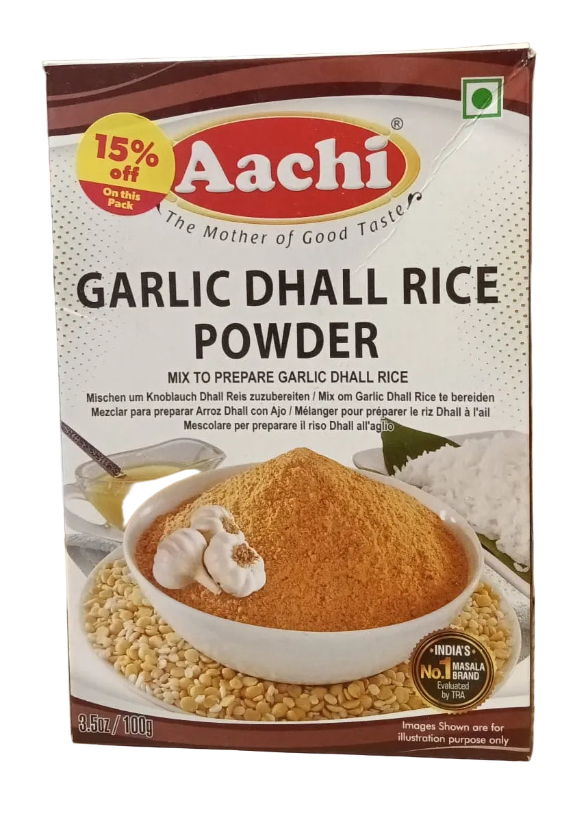 AACHI GARLIC DHALL RICE POWDER 100G