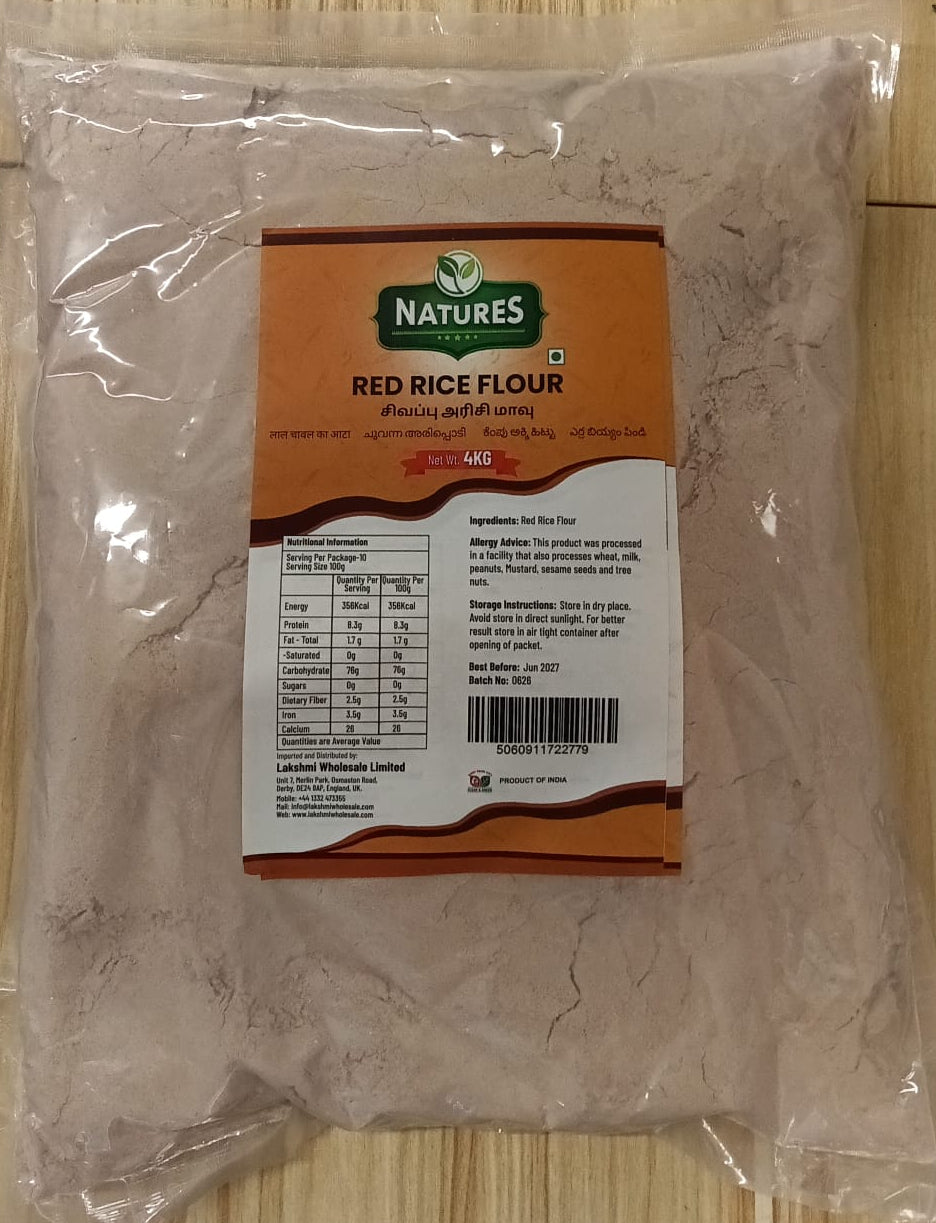 NATURES ROASTED RED RICE FLOUR 4KG