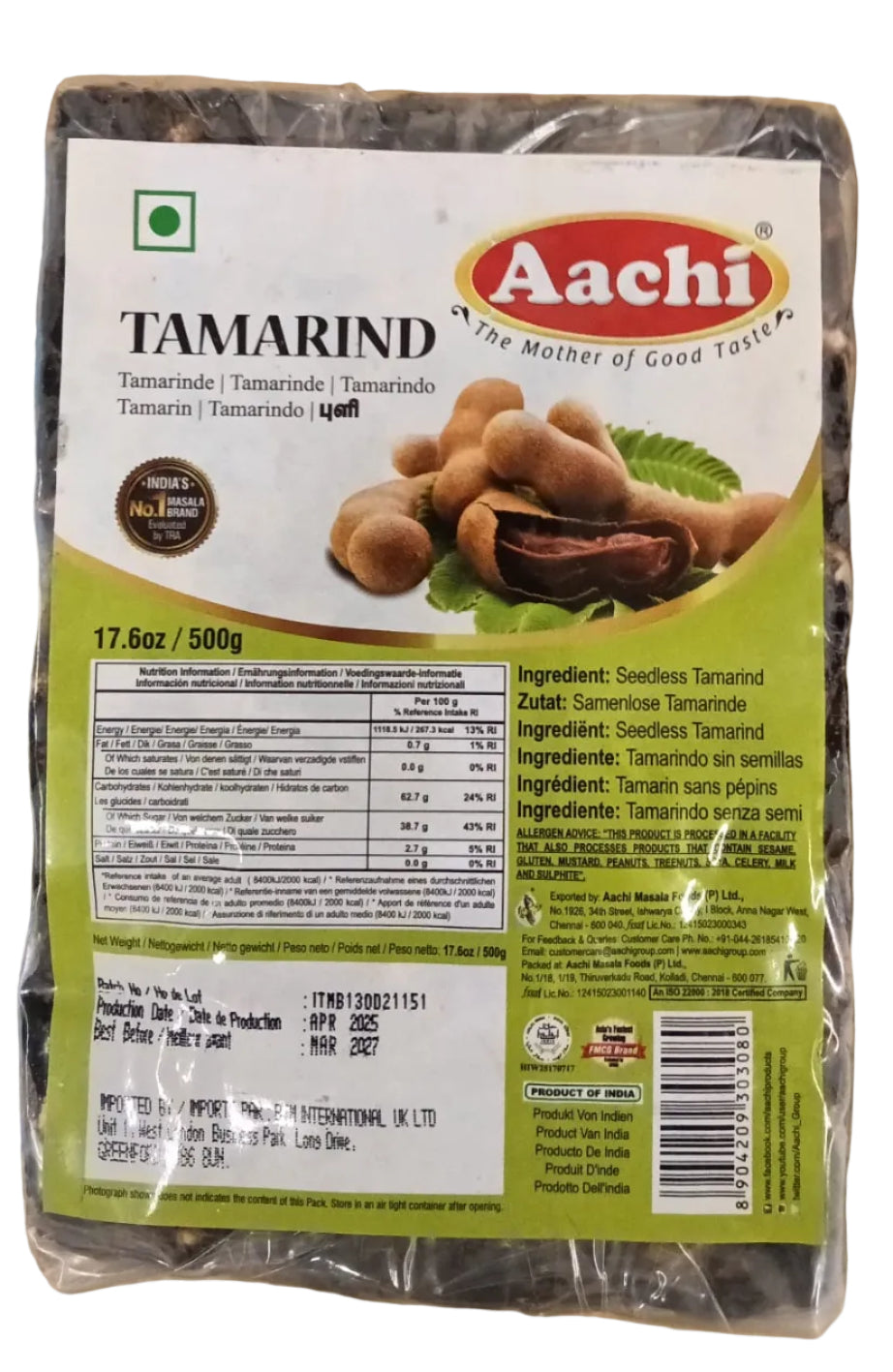 AACHI TAMARIND 500G