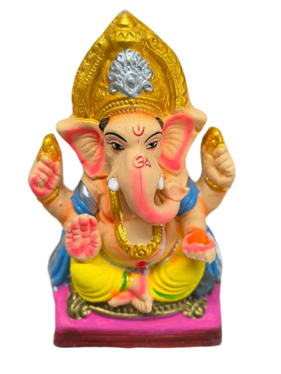 ECO FRIENDLY VINAYAGAR (GANESH) STATUE "10 INCH WITH CROWN