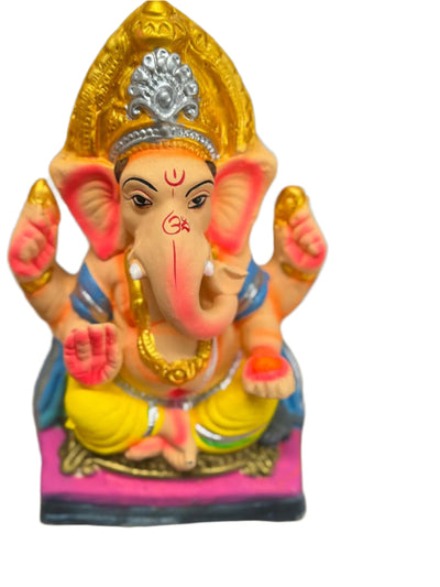 ECO FRIENDLY VINAYAGAR (GANESH) STATUE "10 INCH WITH CROWN