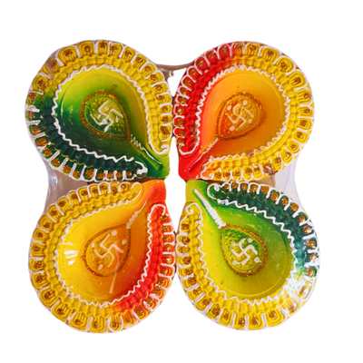 DESIGNED CLAY DIYA