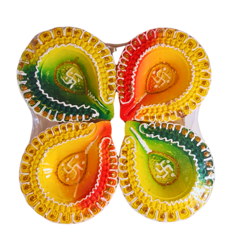 DESIGNED CLAY DIYA