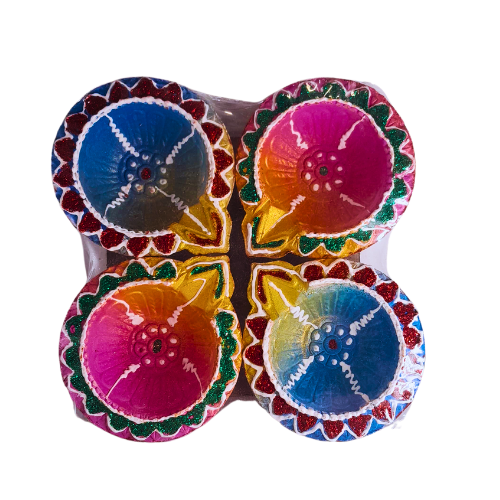 DESIGNED CLAY DIYA