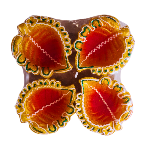 DESIGNED CLAY DIYA