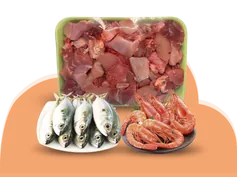 Fresh Fish and Halal Meat Collection