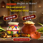 CLAY PONGAL POT WITH LID 2 LTR