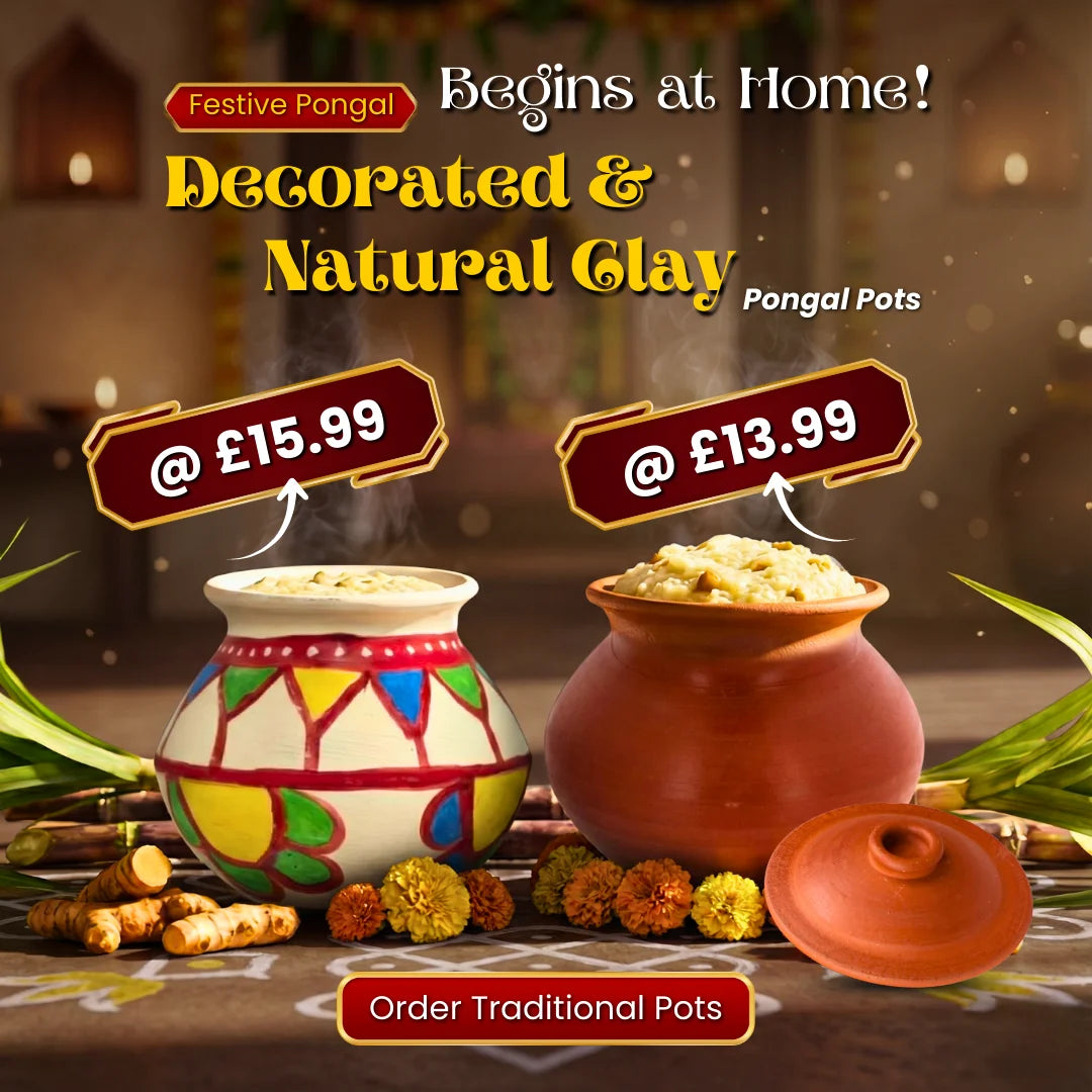 CLAY PONGAL POT WITH LID 2 LTR