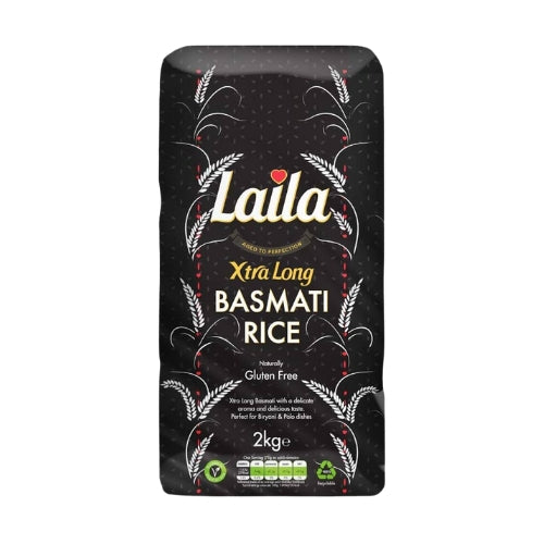 Buy Laila Extra Long Grain Basmati Rice 2KG Online