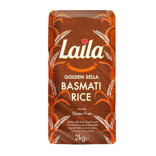 Buy Laila Golden Sella Basmati Rice 2Kg Online
