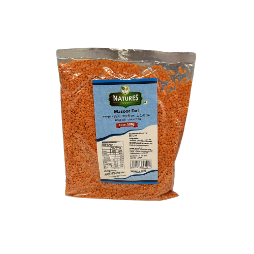 NATURES MASOOR DAL (RED SPLIT LENTILS) 500G