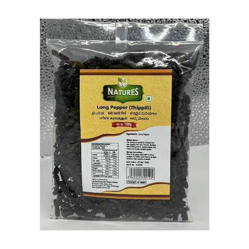 Buy Natures Long Pepper (Lindi Pepper - Tippili) 100G Online