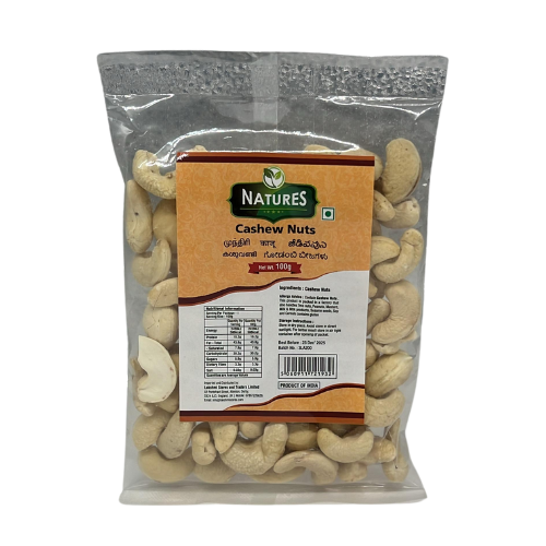 NATURES CASHEW NUTS 100G