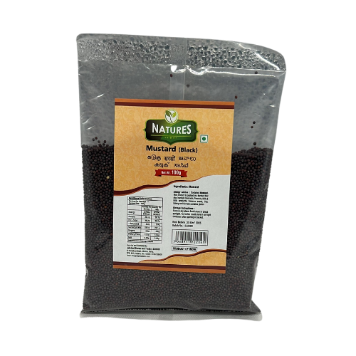 NATURES BLACK MUSTARD SEEDS 100G