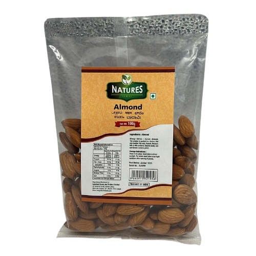 Buy Natures Almond (Badam) 100G Online