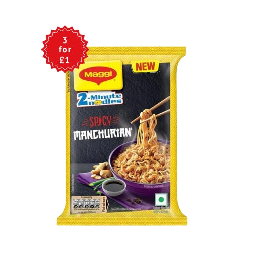 MAGGI NOODLES SPICY MANCHURIAN 61G (3 FOR £1.00)