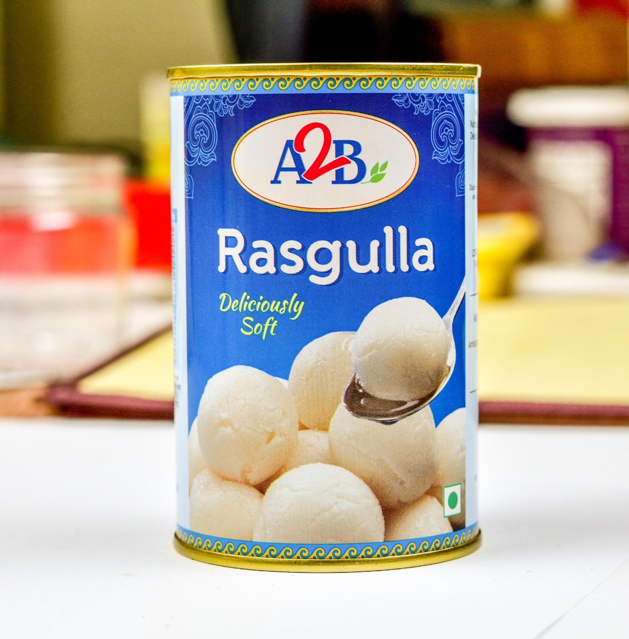 A2B RASOGOLLA TIN 500GM