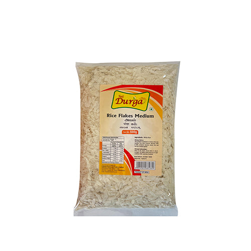 Buy SRI DURGA RICE FLAKES MEDIUM 500G WHITE Online