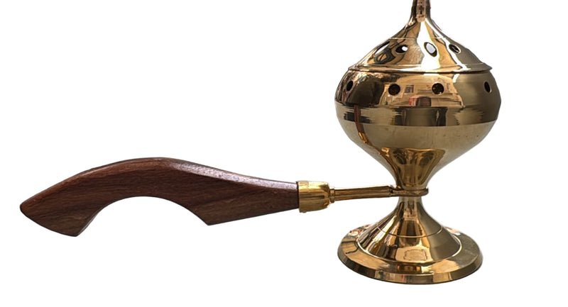 SAMBARANI HOLDER (DHOOPAKAL) - WOODEN HANDLE