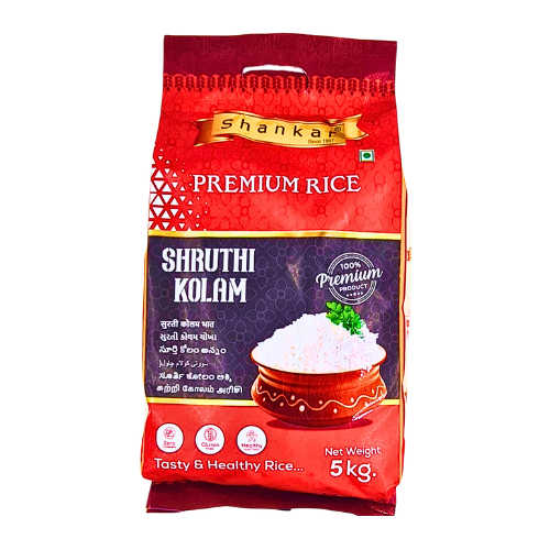 SHANKAR PREMIUM SHRUTHI KOLAM RICE 5KG (NOT FOR ONLINE SALE)