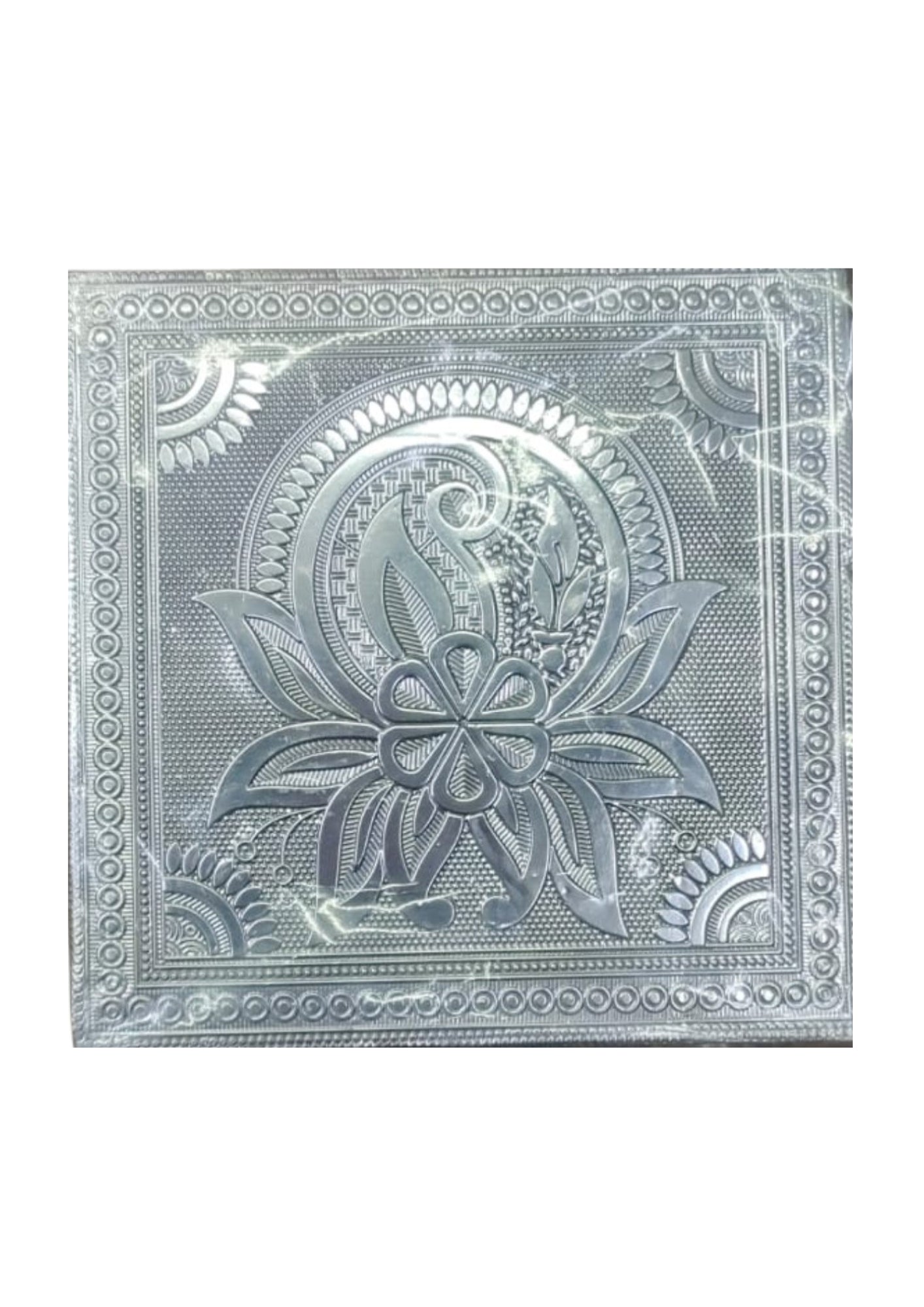 Buy Wooden Patla - Silver 6*6 Inch Online