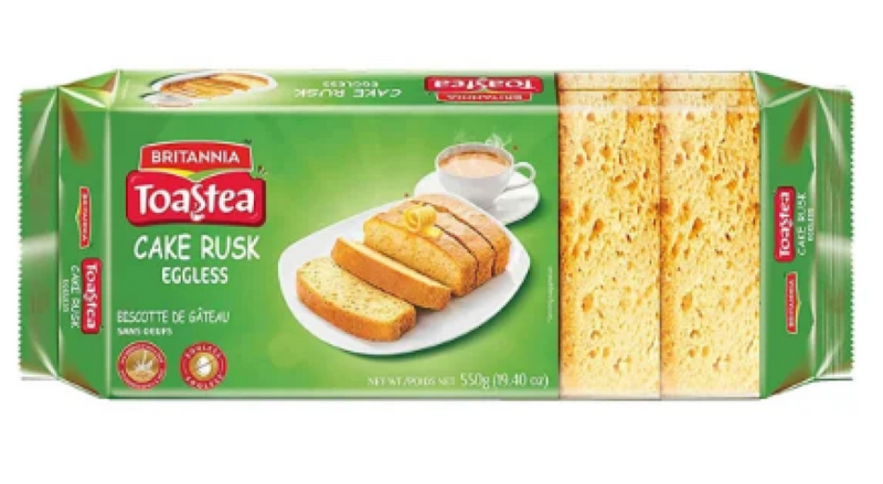 BRITANNIA TOASTEA CAKE RUSK EGGLESS 550G