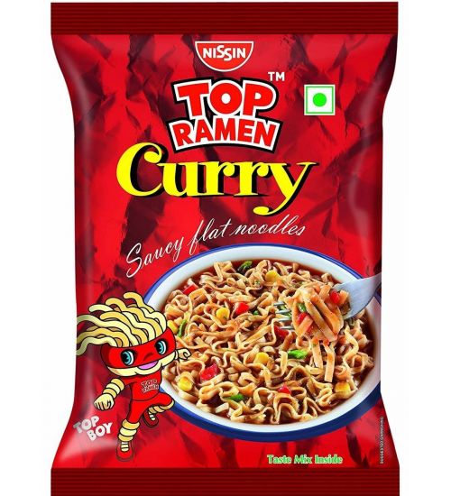 TOP RAMEN NOODLES 70G - CURRY (10 FOR £1.00)