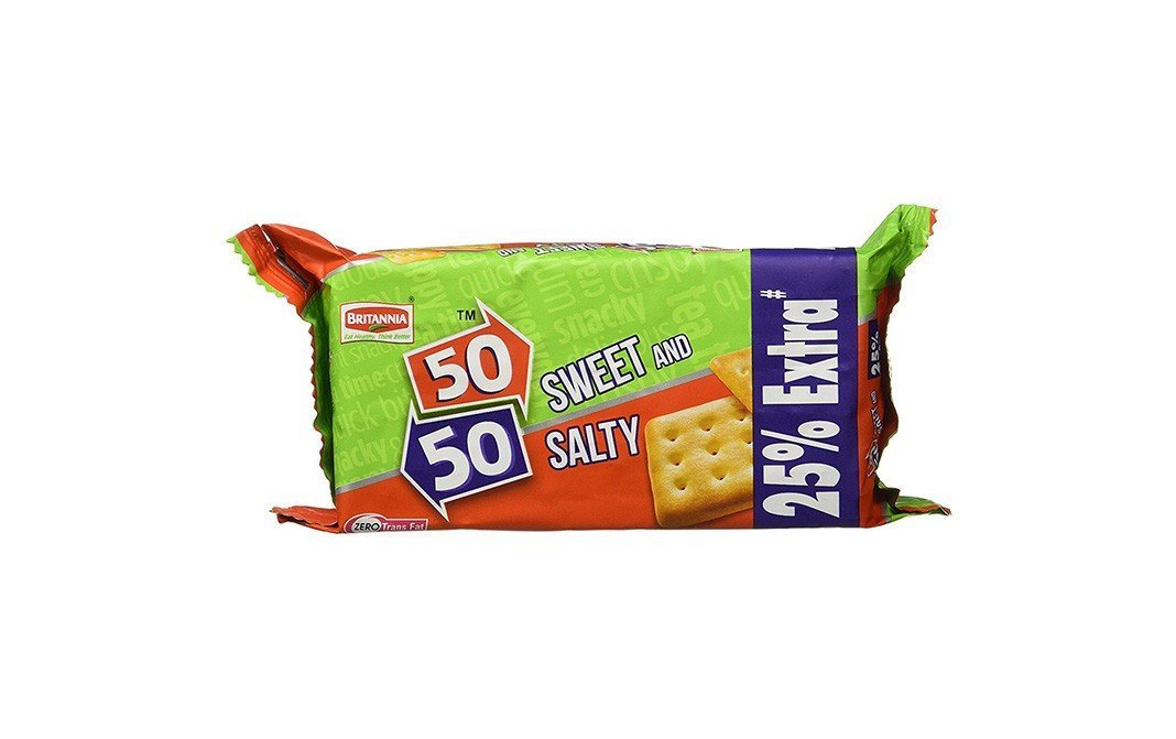 Buy Britannia 50-50 Sweet and Salty Biscuits 62g Online