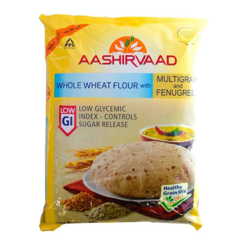 Buy AASHIRVAAD WHOLE WHEAT FLOUR with MULTIGRAIN Online in UK