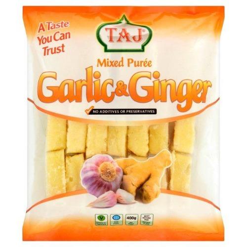 Buy Taj Frozen Crushed Ginger & Garlic Mix 400g Online
