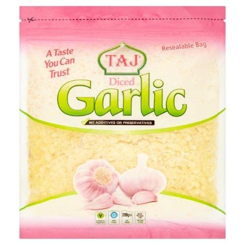 Buy Taj Frozen Diced Garlic 200g Online