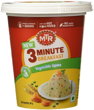 Buy MTR 3 MIN CUPPA UPMA - VEGETABLE UPMA Online in UK