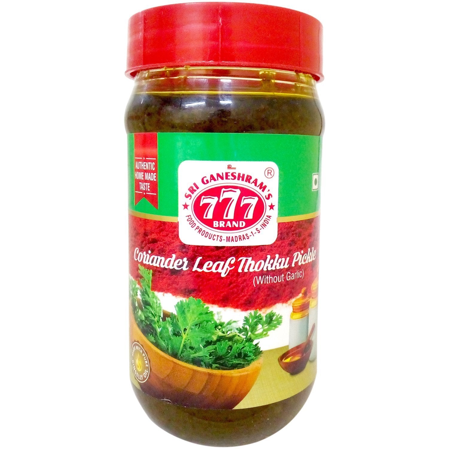 Buy 777 Coriander Leaf Chutney (Thokku) 300G Online