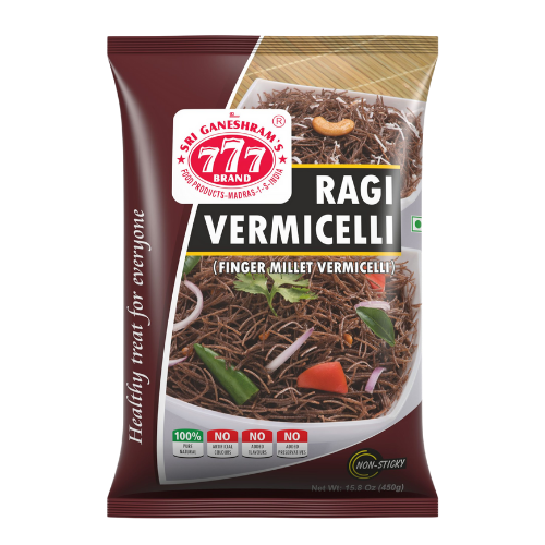 777 Ragi Vermicelli 450g – healthy Indian roasted semiya made from ragi for kheer and upma