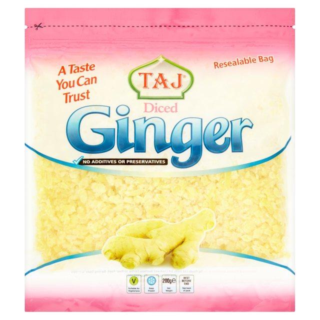Buy Taj Frozen Diced Ginger 200g Online