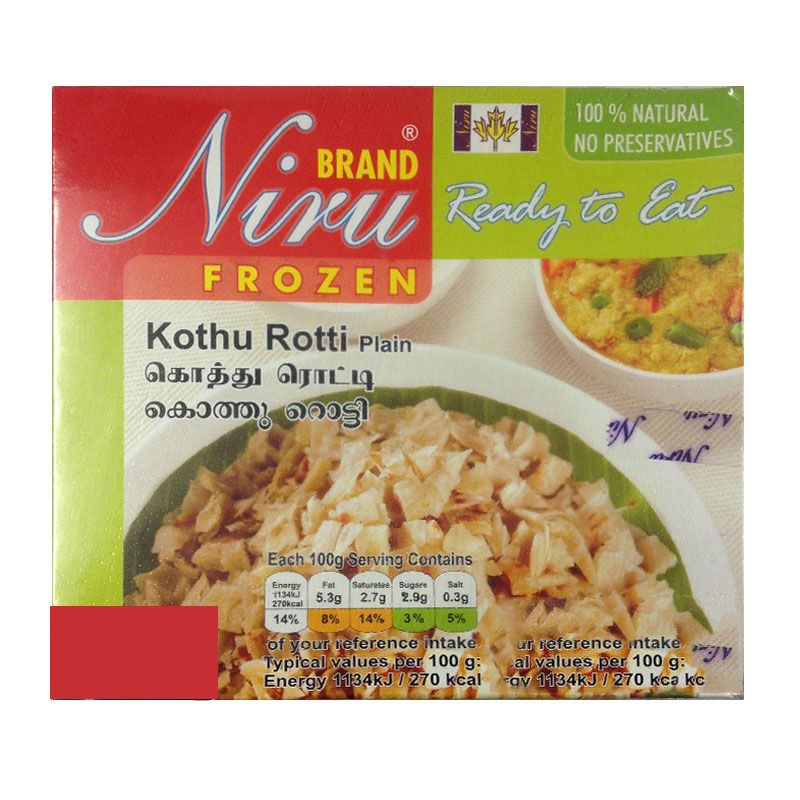 Buy Niru Frozen Kothu Rotti Plain 375G Online