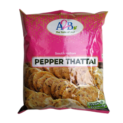 A2B Pepper Thattai 200g – crunchy South Indian snack with black pepper