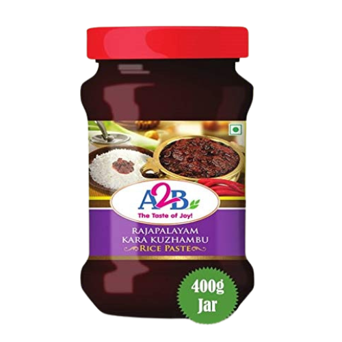 A2B Rajapalayam Kara Kuzhambu Rice Paste 400g – authentic South Indian spicy rice mix from Adyar Ananda Bhavan