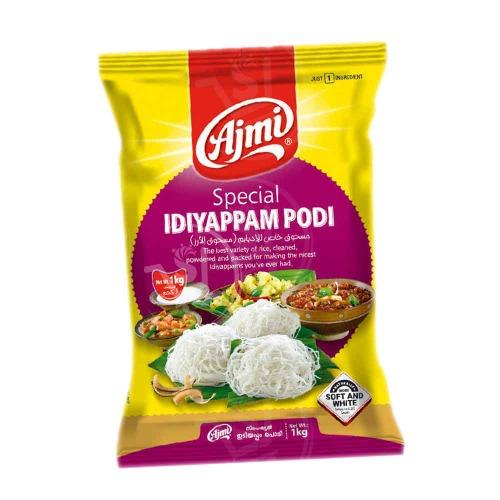 Ajmi Fresh Made Idiyappam Podi 1kg – Soft flour mix for string hoppers.