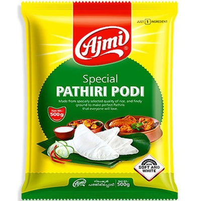 Ajmi Fresh Made Pathiri Podi 1kg – Soft rice flour mix for Kerala pathiri.