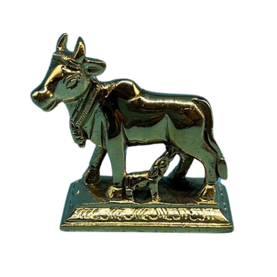 Buy Brass Kamdhenu (Gomatha) Cow And Calf Statue (2.5 X 2 Inches) Online, from Lakshmi Stores, UK