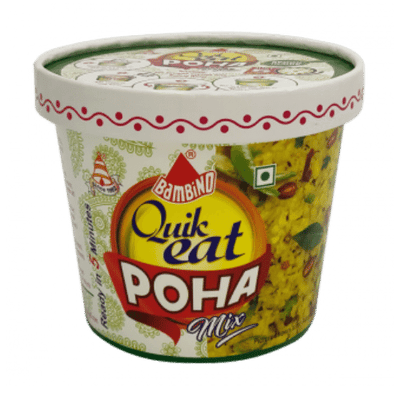 Bambino Quick Eat Poha Mix 90g – Light and tasty flattened rice dish, perfect quick Indian meal