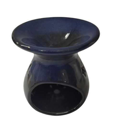 Buy Ceramic Oil Burner For Pooja - Dark Brown Online