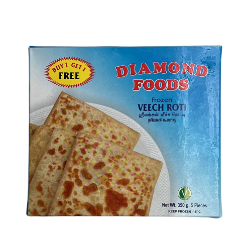 Buy Diamond Foods Frozen Veechu Parotta 350g online